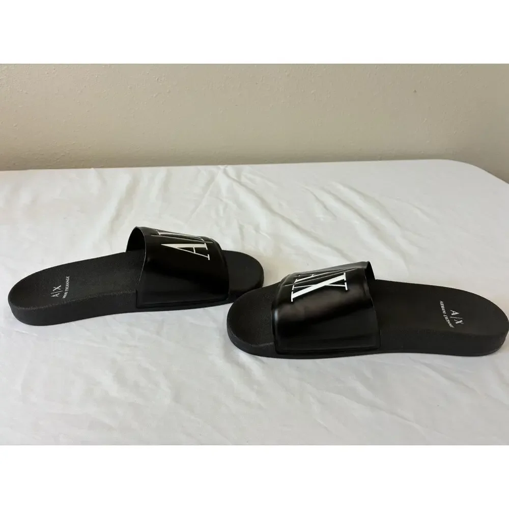 Authentic Armani Slide Black Size 7 - New never worn